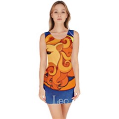 Zodiac Leo Sleeveless Bodycon Dress by Mariart