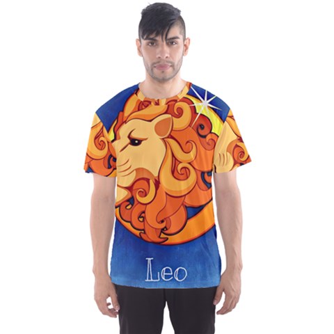 Zodiac Leo Men s Sport Mesh Tee by Mariart