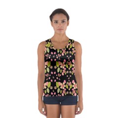 Floral Pattern Women s Sport Tank Top  by Valentinaart