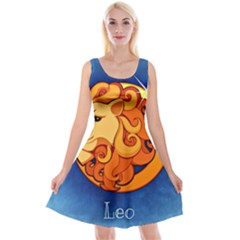 Zodiac Leo Reversible Velvet Sleeveless Dress