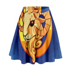 Zodiac Aries High Waist Skirt by Mariart