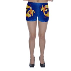 Zodiac Pisces Skinny Shorts by Mariart