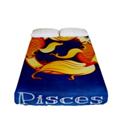 Zodiac Pisces Fitted Sheet (full/ Double Size) by Mariart