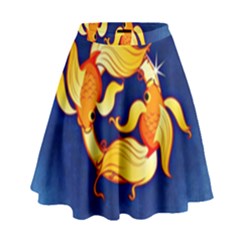 Zodiac Pisces High Waist Skirt