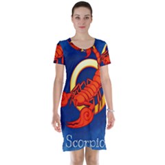 Zodiac Scorpio Short Sleeve Nightdress by Mariart