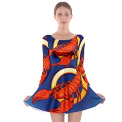 Zodiac Scorpio Long Sleeve Skater Dress