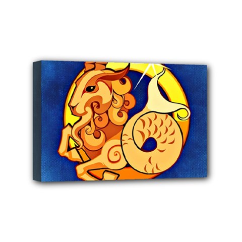 Zodiac Capricorn Mini Canvas 6  X 4  by Mariart