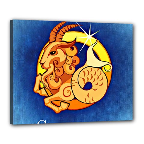 Zodiac Capricorn Canvas 20  X 16  by Mariart