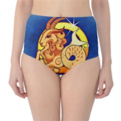 Zodiac Capricorn High-waist Bikini Bottoms by Mariart