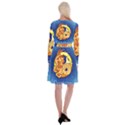 Zodiac Capricorn Long Sleeve Velvet Front Wrap Dress View2