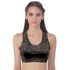 Floral Pattern Sports Bra by Valentinaart