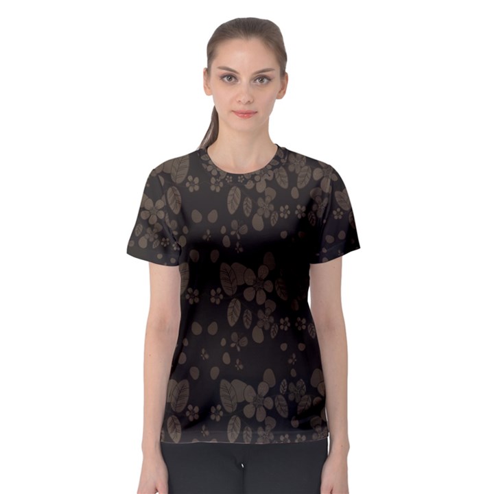 Floral pattern Women s Sport Mesh Tee