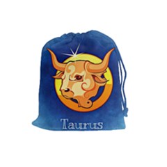 Zodiac Taurus Drawstring Pouches (large) 