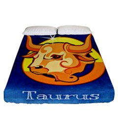 Zodiac Taurus Fitted Sheet (california King Size) by Mariart