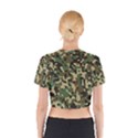 Army Camouflage Cotton Crop Top View2