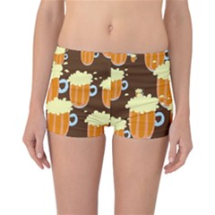 A Fun Cartoon Frothy Beer Tiling Pattern Reversible Bikini Bottoms by Nexatart