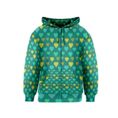 Hearts Seamless Pattern Background Kids  Zipper Hoodie