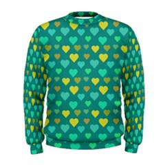 Hearts Seamless Pattern Background Men s Sweatshirt