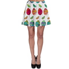 Watercolor Floral Roses Pattern Skater Skirt by Nexatart