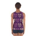 Purple Hearts Seamless Pattern Women s Sport Tank Top  View2