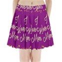 Happy Mothers Day Celebration I Love You Mom Pleated Mini Skirt View1