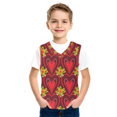 Digitally Created Seamless Love Heart Pattern Kids  Sportswear by Nexatart