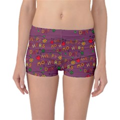 Happy Mothers Day Text Tiling Pattern Boyleg Bikini Bottoms by Nexatart