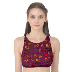 Happy Mothers Day Text Tiling Pattern Tank Bikini Top by Nexatart