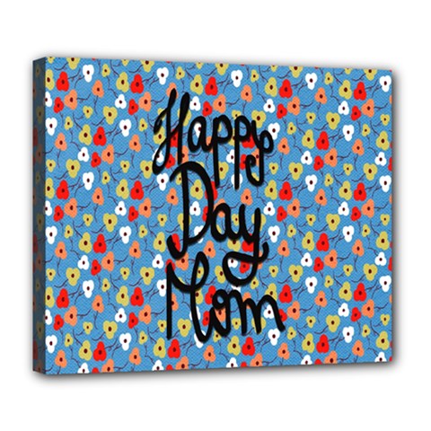 Happy Mothers Day Celebration Deluxe Canvas 24  X 20   by Nexatart