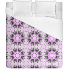 Pretty Pink Floral Purple Seamless Wallpaper Background Duvet Cover (california King Size)