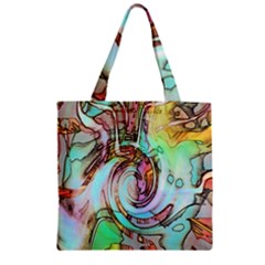 Art Pattern Zipper Grocery Tote Bag by Nexatart