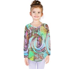 Art Pattern Kids  Long Sleeve Tee