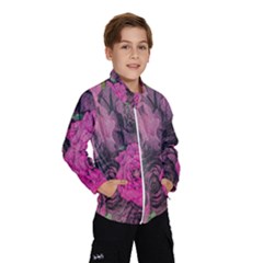 Oil Painting Flowers Background Wind Breaker (kids) by Nexatart