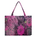 Oil Painting Flowers Background Medium Tote Bag View1