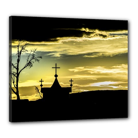 Graves At Side Of Road In Santa Cruz, Argentina Canvas 24  X 20  by dflcprints