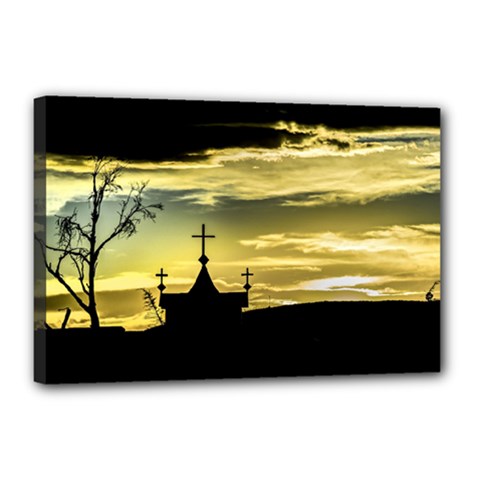 Graves At Side Of Road In Santa Cruz, Argentina Canvas 18  X 12  by dflcprints