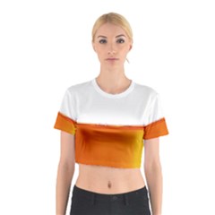 The Wine Bubbles Background Cotton Crop Top by Nexatart