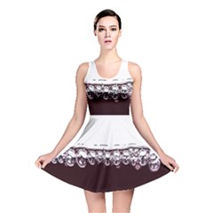 Bubbles In Red Wine Reversible Skater Dress by Nexatart