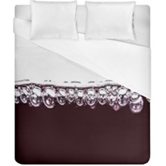 Bubbles In Red Wine Duvet Cover (california King Size) by Nexatart