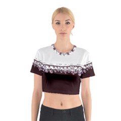 Bubbles In Red Wine Cotton Crop Top by Nexatart