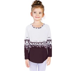 Bubbles In Red Wine Kids  Long Sleeve Tee