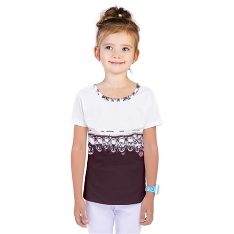 Bubbles In Red Wine Kids  One Piece Tee by Nexatart