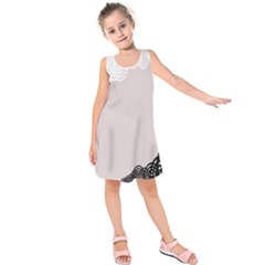 Circles Background Kids  Sleeveless Dress