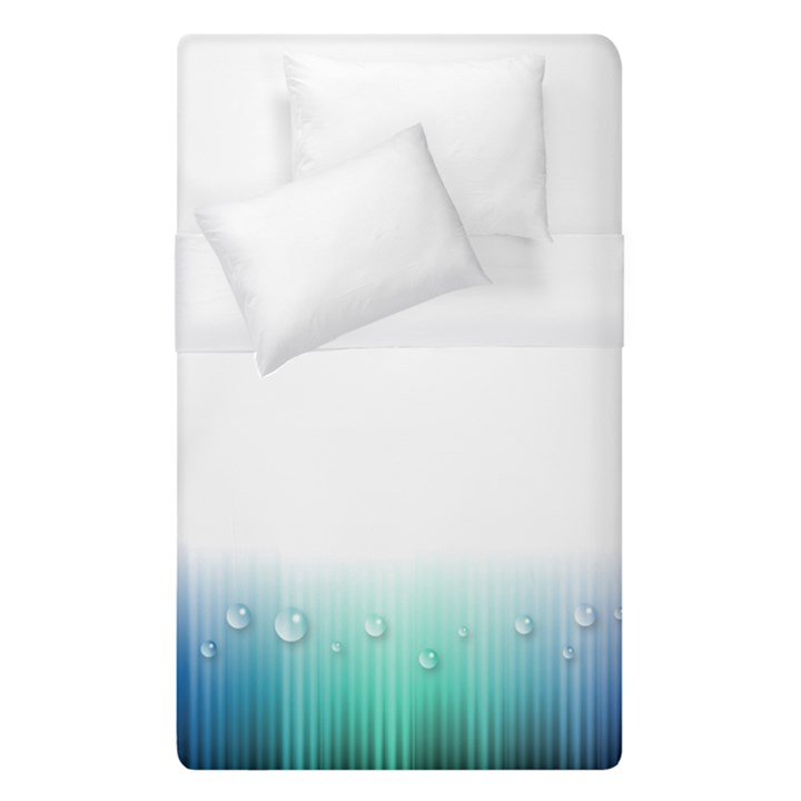 Blue Stripe With Water Droplets Duvet Cover (Single Size)