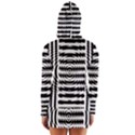 Black And White Abstract Stripped Geometric Background Women s Long Sleeve Hooded T-shirt View2