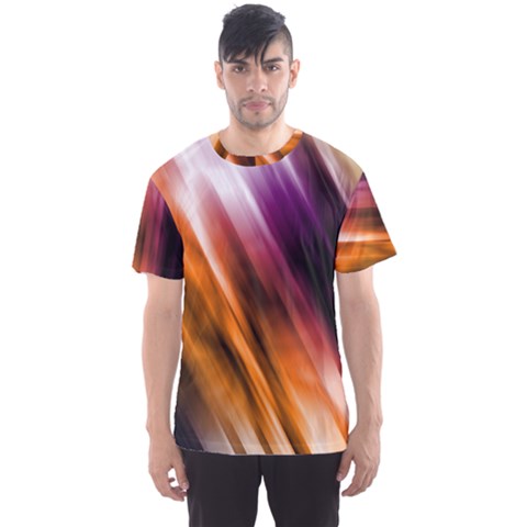 Colourful Grunge Stripe Background Men s Sport Mesh Tee by Nexatart