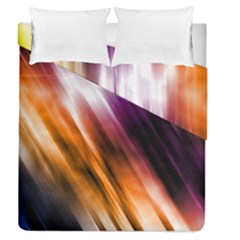 Colourful Grunge Stripe Background Duvet Cover Double Side (queen Size)