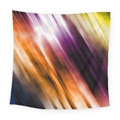 Colourful Grunge Stripe Background Square Tapestry (large)