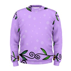 Hand Drawn Doodle Flower Border Men s Sweatshirt by Nexatart