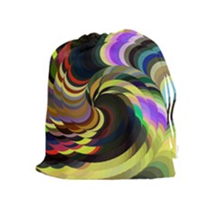 Spiral Of Tubes Drawstring Pouches (extra Large) by Nexatart